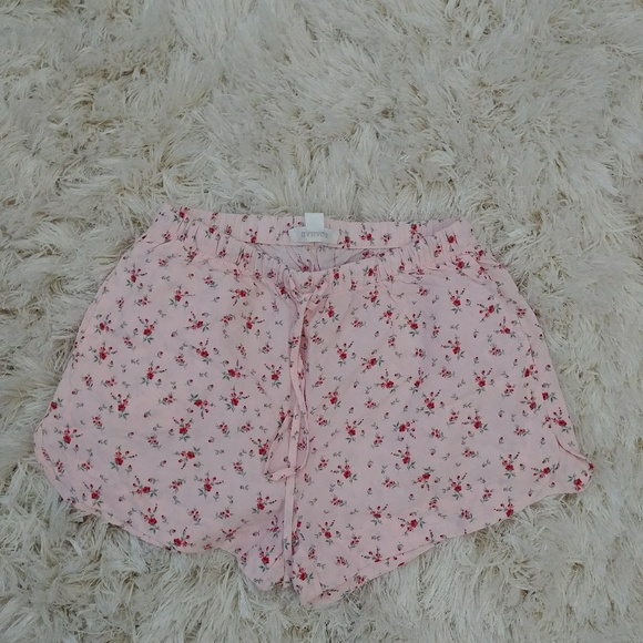 Garage Pants - Garage Floral Flowy Shorts with adjustable waist